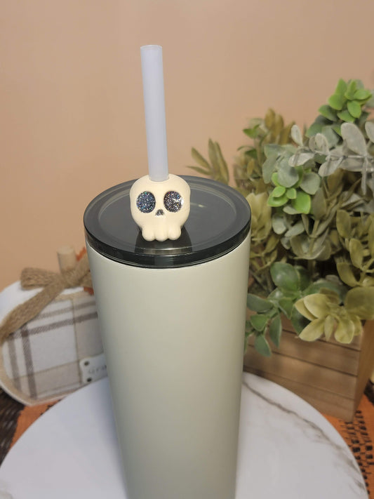 Skull Straw Topper