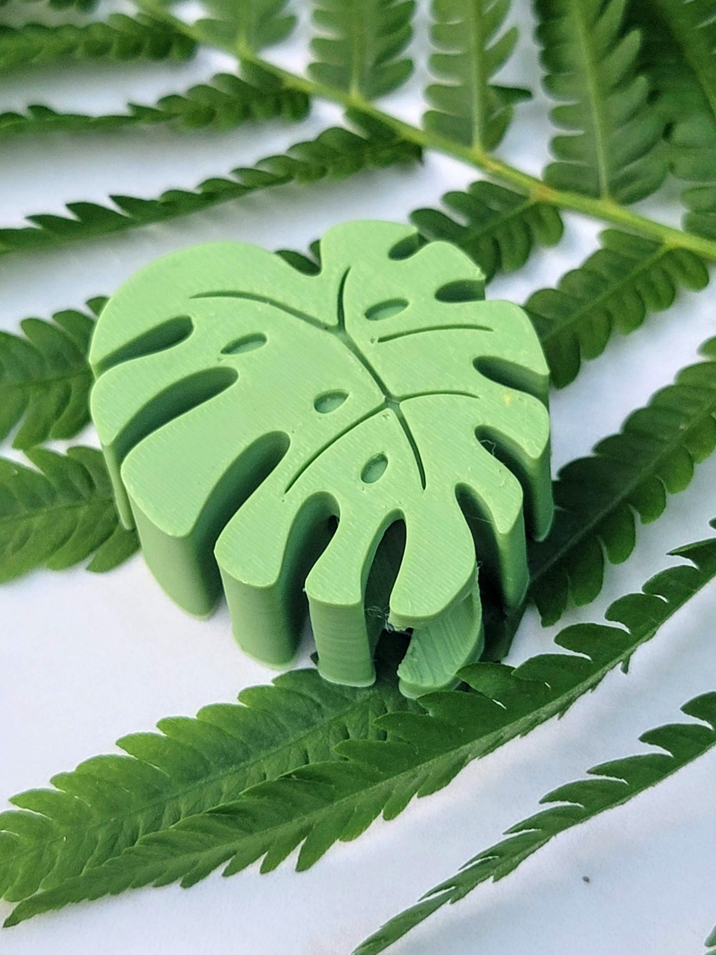 Monstera Straw Topper