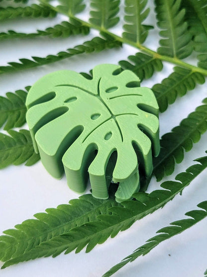 Monstera Straw Topper