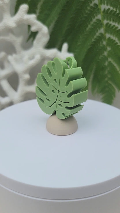 Monstera Straw Topper